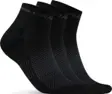 Craft Core Dry Mid Sock treningssokk 3-pakning, Black produktbilde