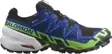 Salomon Spikecross 6 GORE-TEX piggsko unisex, Black/Surf The Web/Green Gecko produktbilde