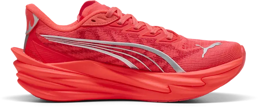 Puma Deviate Nitro 4 løpesko dame, Ultra Red/Silver produktbilde