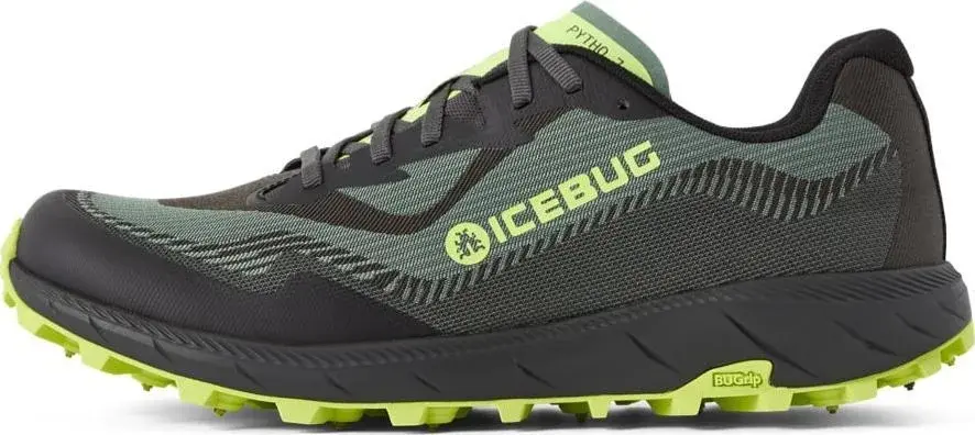 Icebug Pytho 7 BUGrip piggsko herre, Laurelgreen/Greenglow produktbilde