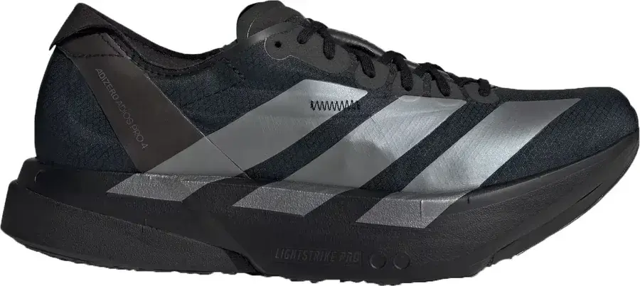 Adidas Adizero Adios Pro 4 konkurransesko herre, Core Black/Iron Met./Carbon produktbilde