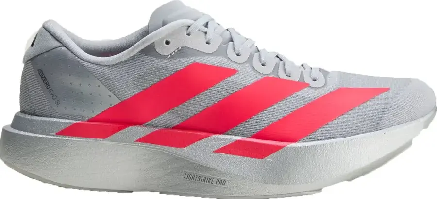 Adidas Adizero Evo SL løpesko dame, Silver Met./Lucid Red/Iron Met. produktbilde