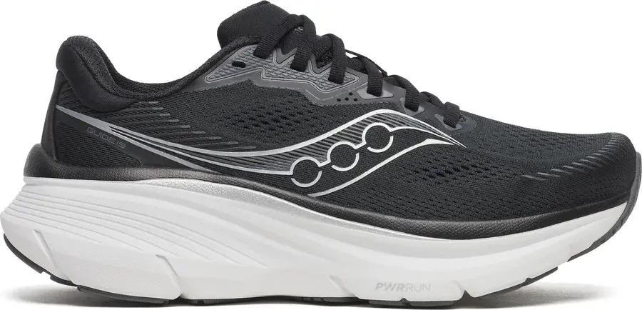 Saucony Guide 19 løpesko dame, Black/Silver produktbilde