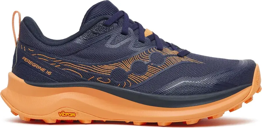Saucony Peregrine 16 terrengsko dame, Naval/Persian produktbilde