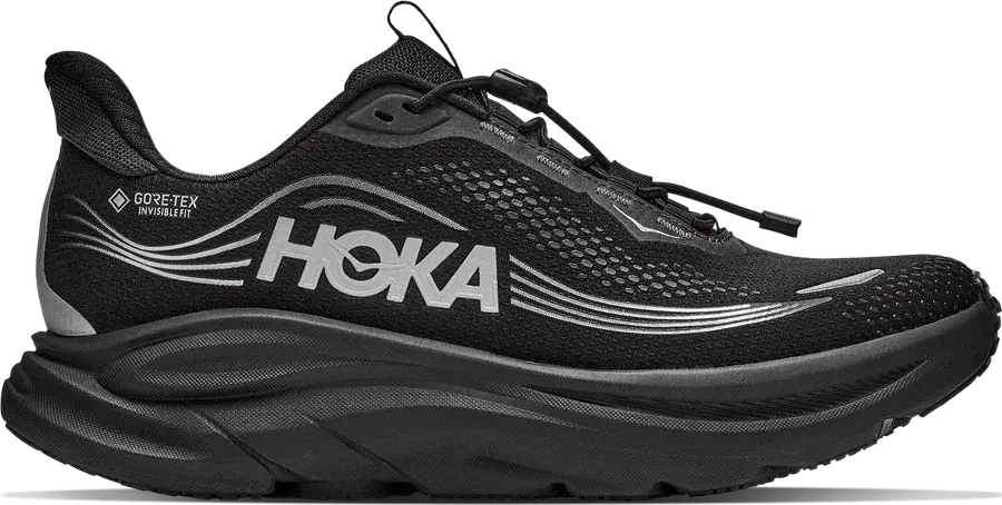 Hoka Clifton 11 GORE-TEX løpesko herre, Black/Black produktbilde