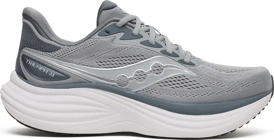 Saucony Triumph 24 løpesko herre, Fossil/Gunmetal produktbilde