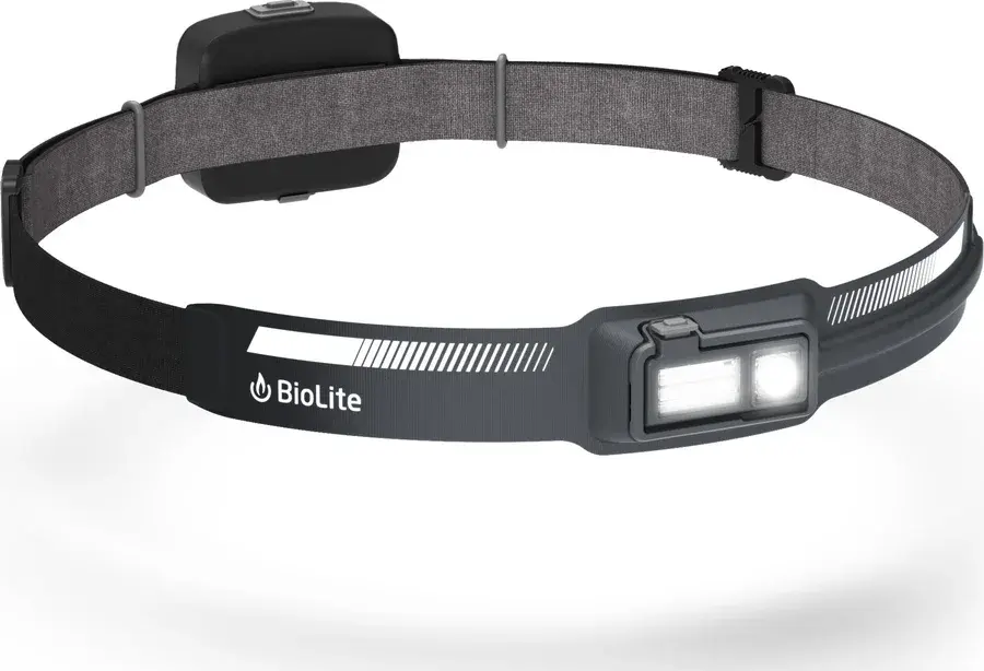 BioLite Dash 450 oppladbar hodelykt, Grå produktbilde