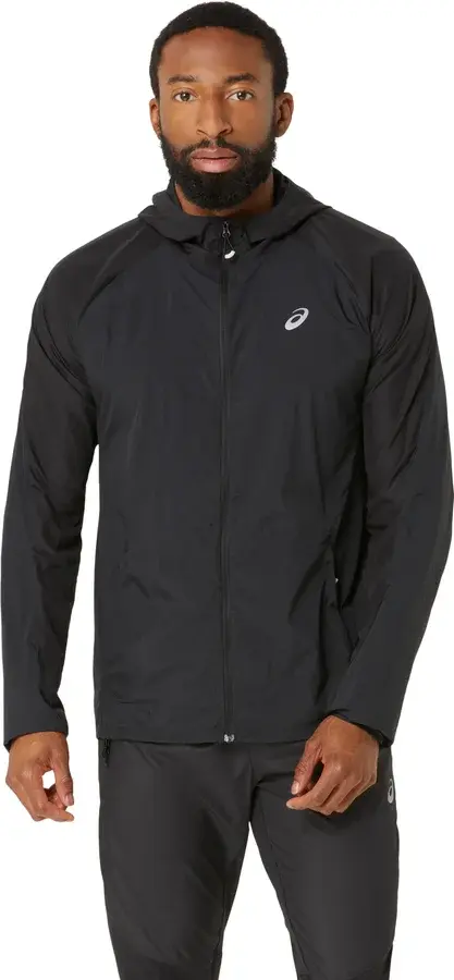 Asics Road Packable Jacket løpejakke herre, Performance Black produktbilde