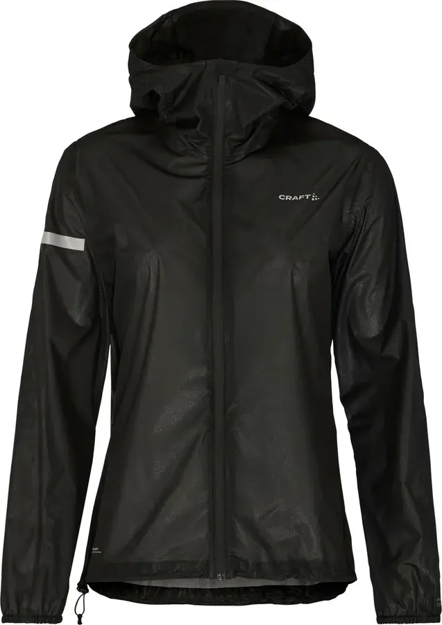 Craft Pro Hydro Lightweight Jacket regnjakke dame, Black/Black produktbilde